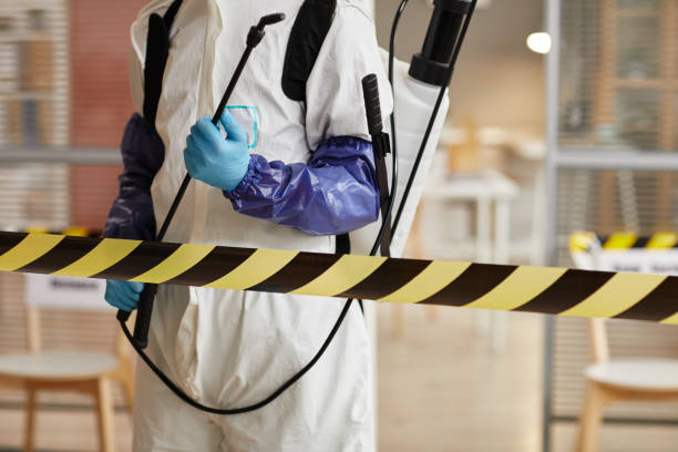 Professional Blood Cleanup technician working in Avery, CA